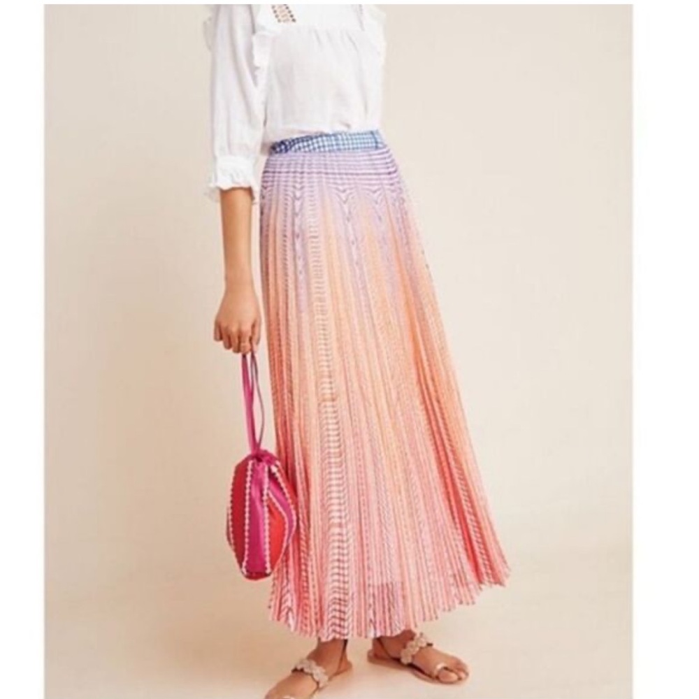 Chic Gradient Maxi Skirt